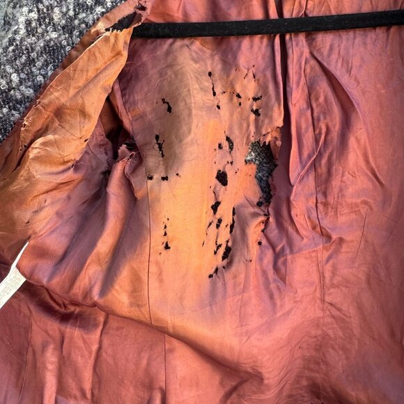 Jones New York Vintage Womens Brown Gray Tweed Wool Blend Boucle Jacket Blazer 1 - Picture 6 of 13